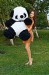 Купити Панда 150 см, чорно-біла